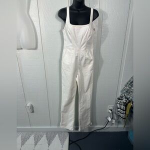 ASOS Design Denim White Pantsuit Size 4 EUC